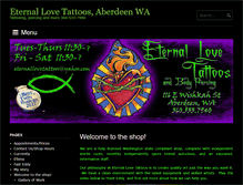 Tablet Screenshot of eternallovetattoos.com